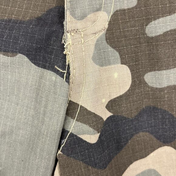 Stanley Cargo Shorts Mens 32 Camouflage Ripstop Multi Pocket Workwear Outdoor - Picture 6 of 16